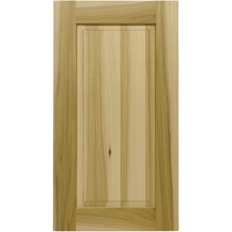 A Poplar cabinet door with a raised panel.