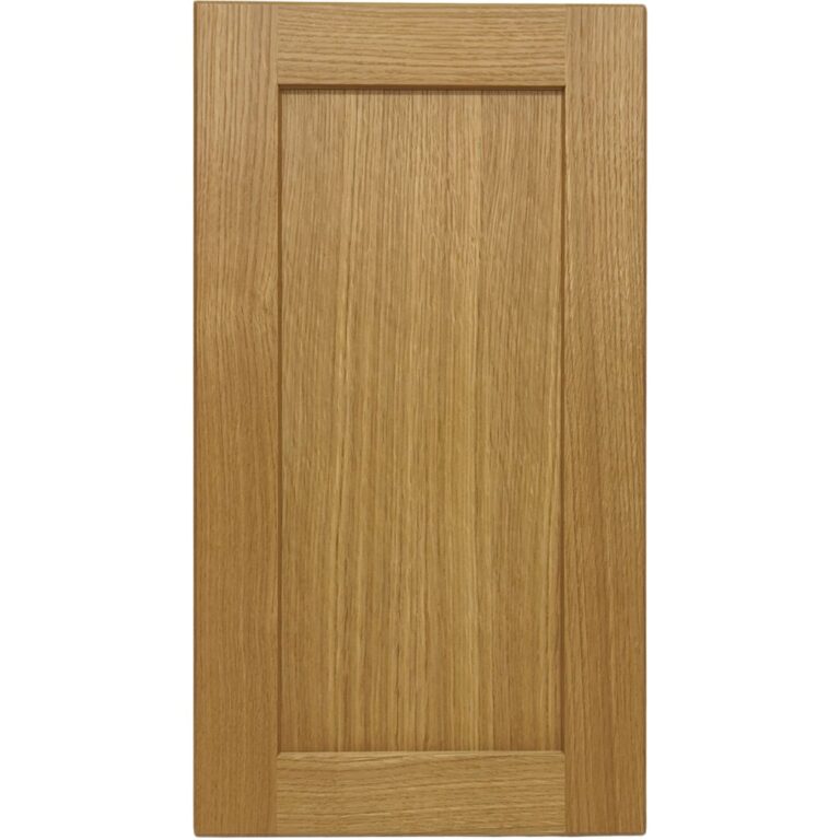 A Rift and Quarter sawn White Oak door with a plywood center panel.