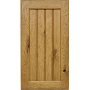 A Rustic White Oak door with a beaded center panel.