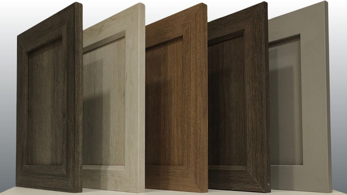 A variety of NEXGEN cabinet doors.