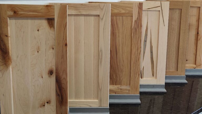 A variety of shaker style cabinet doors.