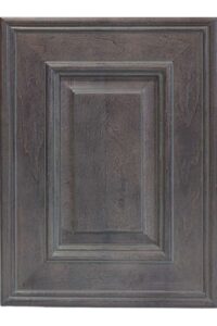 For more unique finished cabinet doors, add an accent glaze to a stained finish.