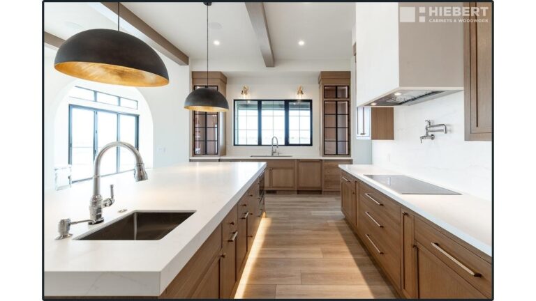 This luxury, high-end contemporary kitchen features Rift Cut White Oak cabinet doors.